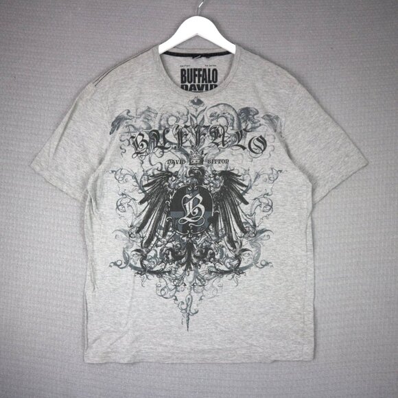 Buffalo David Bitton Y2K Grunge Style Tee Mens XL - Picture 1 of 5